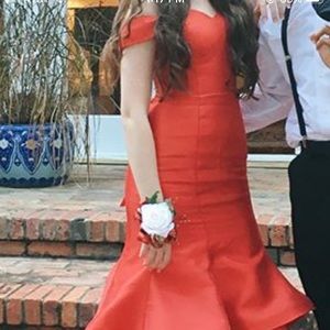 Red homecoming dress